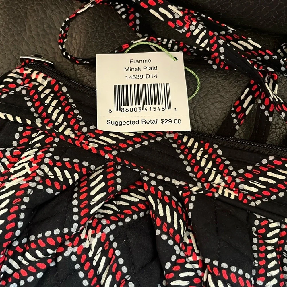 Vera Bradley bag in frannie bag and coin purse Minsk plaid